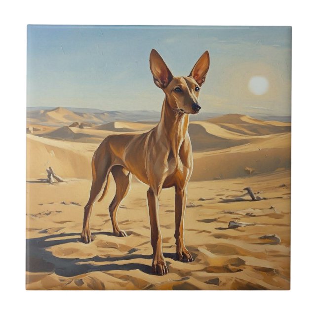 Azulejo Pharaoh Hound (Frente)