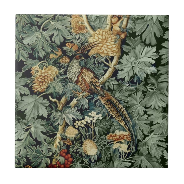 Azulejo Pheasant Forestal (Frente)