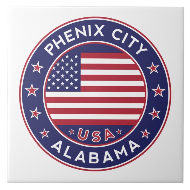 Azulejo Phenix, Alabama (Frente)