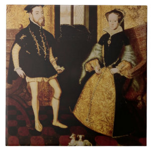 Azulejo Philip II y Maria I, 1558