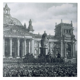 Azulejo Philipp Scheidemann (1865-1939) da una dirección f
