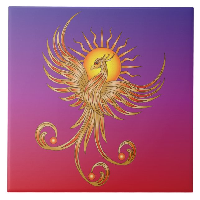 Azulejo Phoenix Rising (Frente)