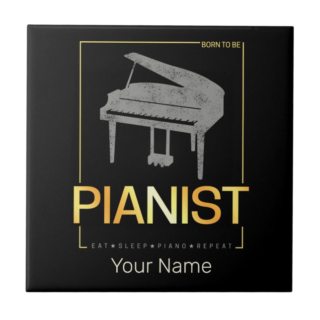 Azulejo Piano Nacido Para Ser El Diseño De La Vintage Del  (Frente)