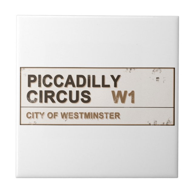 Azulejo Piccadilly Circus London - Vintage (Frente)