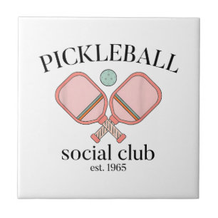 Azulejo Pickle Ball Social Club EST 1965 Hombres Mujeres