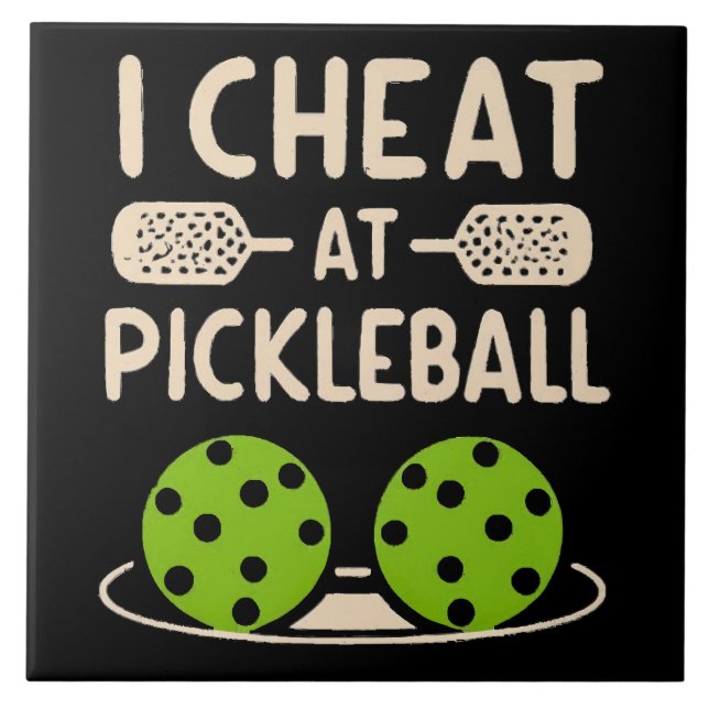 Azulejo Pickleball Divertido (Frente)