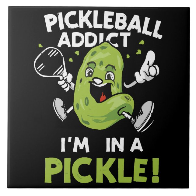 Azulejo Pickleball Divertido (Frente)