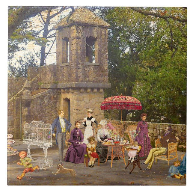 Azulejo Picnic en la Quinta da Regaleira (Frente)