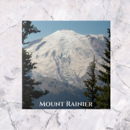 Azulejo Pico de montaña en cascada de Mount Rainier