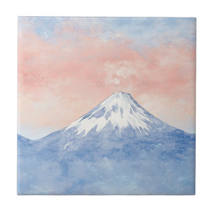 Azulejo Picos del Atardecer – Paisaje Soñado de Montaña Do