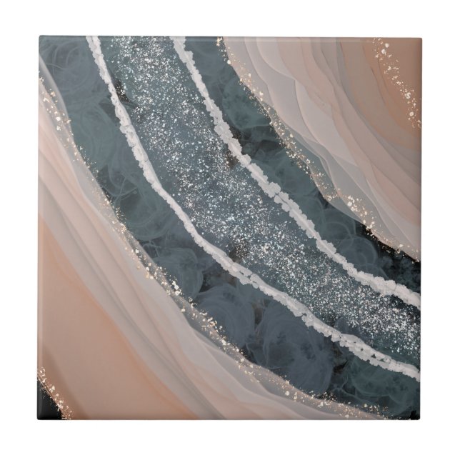 Azulejo Piedra de coral y azul (Frente)