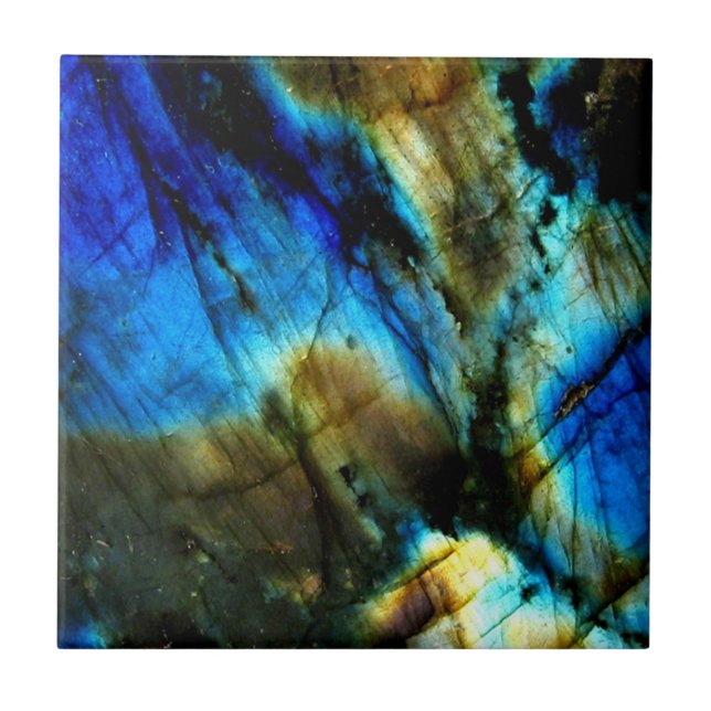 Azulejo piedra de mármol verde azulado turquesa índigo aga (Frente)