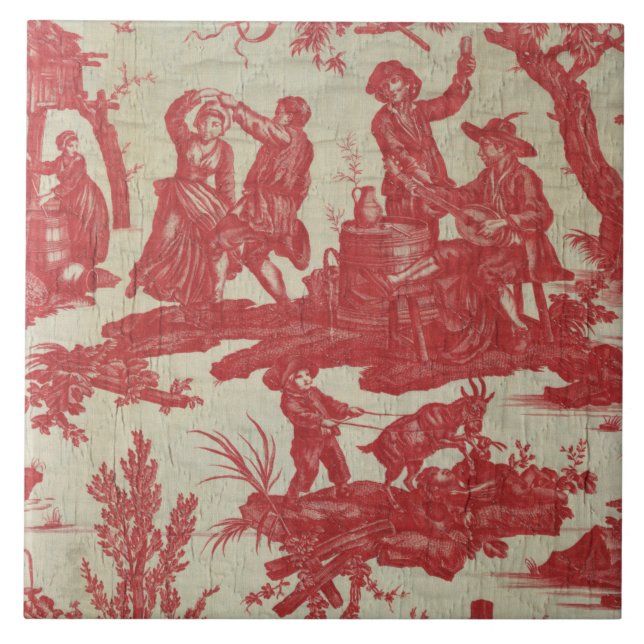 Azulejo Piedra de tela de Jouy (Frente)