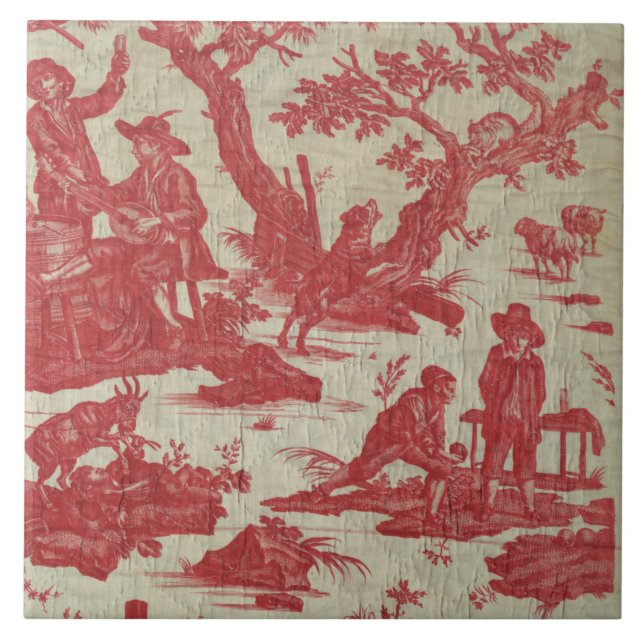 Azulejo Piedra de tela de Jouy (Frente)