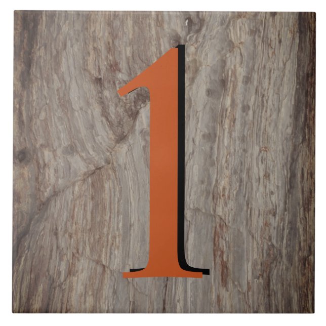 Azulejo Piedra gris en la casa de resplandor de cobre núme (Frente)