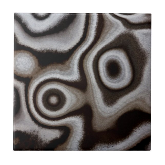 Azulejo Piedra Jasper en blanco y negro (Frente)