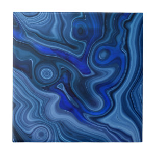 Azulejo Piedra Malaquita Azul Gema Única Geología