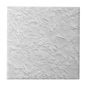 Azulejo Piedra texturizada blanca, arte abstracto monocrom