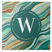 Piedra Verde azulada verde de mosaico verde claro