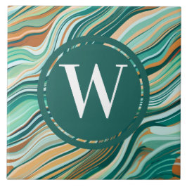 Azulejo Piedra Verde azulada verde de mosaico verde claro