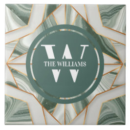 Azulejo Piedra Verde azulada verde de mosaico verde claro