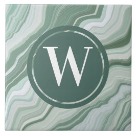 Azulejo Piedra Verde azulada verde de mosaico verde claro