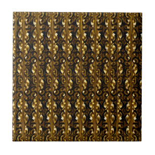 Azulejo Piedras adornadas con oro Tile cerámico