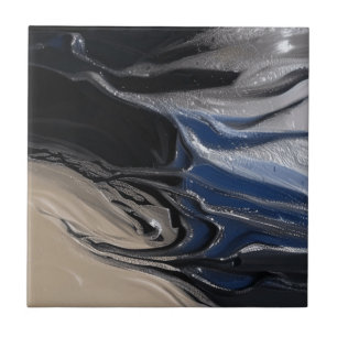 Azulejo Piedras de relieve azul beige Tile cerámico