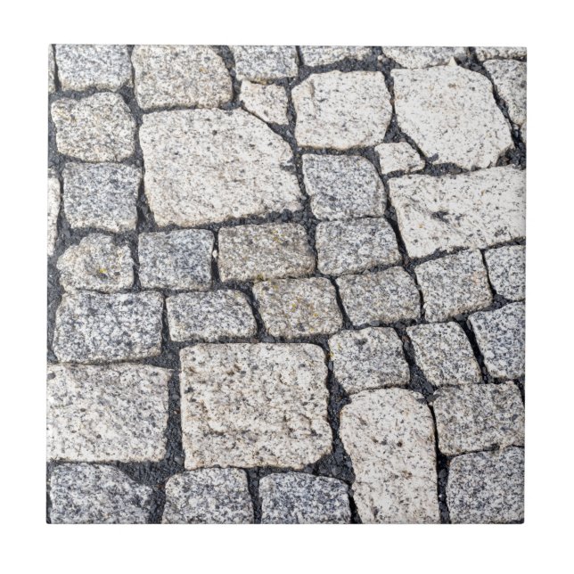 Azulejo Piedras de una calle en detalle (Frente)