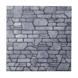 Azulejo Piedras estilizadas a mano Gris y baño negro
