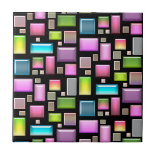 Azulejo Piedras preciosas y madre de perlas