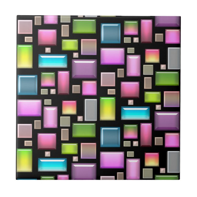 Azulejo Piedras preciosas y madre de perlas (Frente)