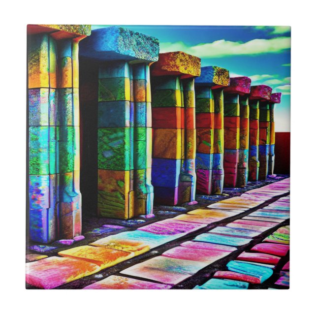 Azulejo Piedras psicodélicas (Frente)