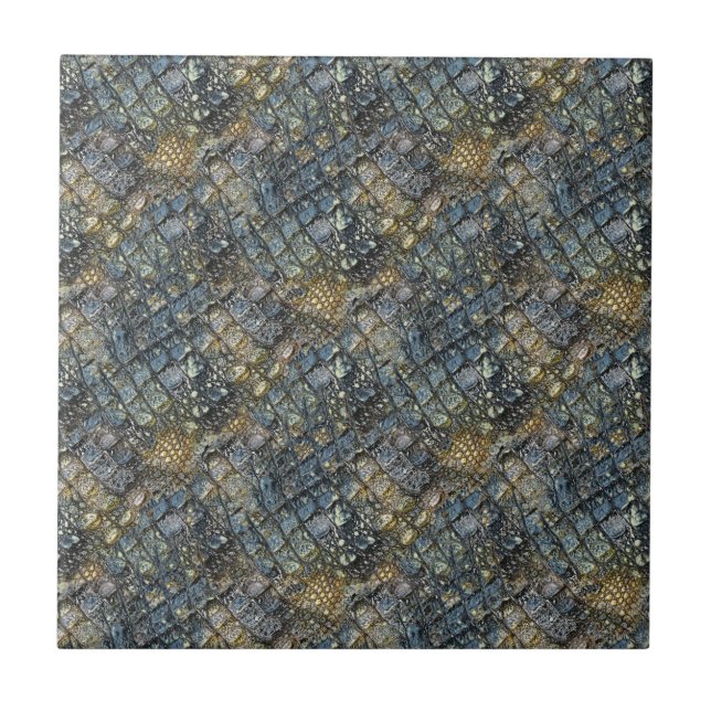 Azulejo Piel de cocodrilo de imitación. Estampado animal. (Frente)