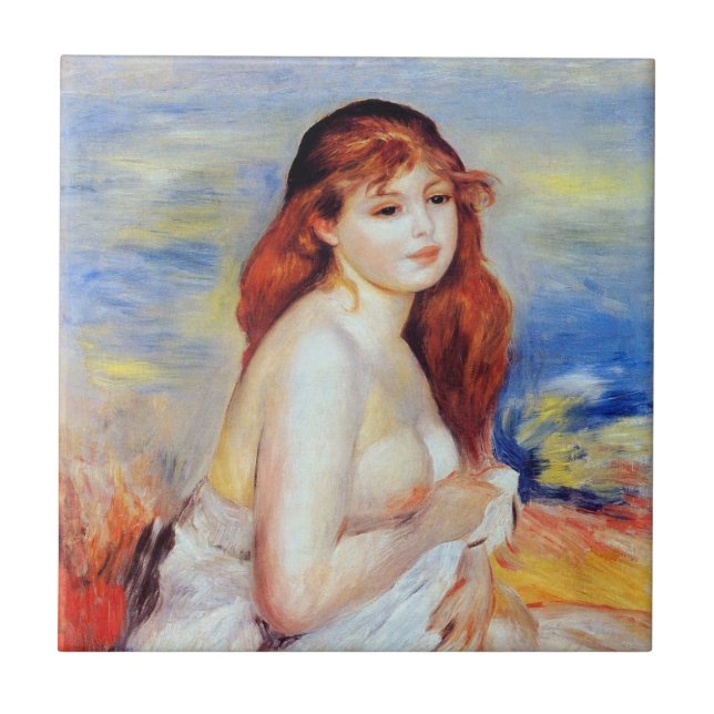 Azulejo Pierre Auguste Renoir - Bañista (Frente)