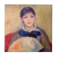 Pierre-Auguste Renoir - Chica con ventilador