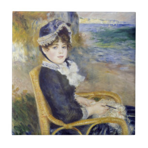 Azulejo Pierre-Auguste Renoir - En la orilla del mar