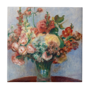 Azulejo Pierre-Auguste Renoir - Flores en un jarrón
