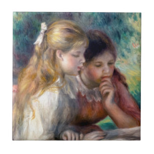Azulejo Pierre-Auguste Renoir - La lectura