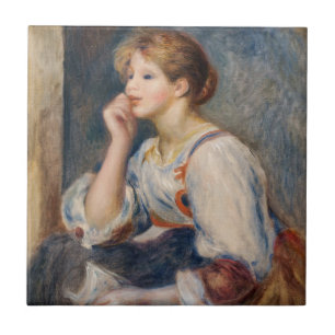 Azulejo Pierre-Auguste Renoir - Mujer con carta