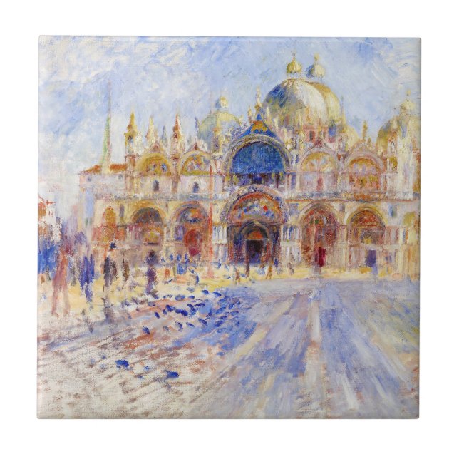 Azulejo Pierre-Auguste Renoir - Venecia, Piazza San Marco (Frente)