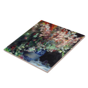 Azulejo Pierre-Auguste Renoir Vintage Gladioli en una caja