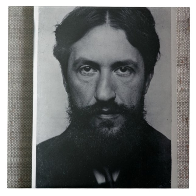 Azulejo Piet Mondrian (1872-1944), c.1910 (foto de b/w) (Frente)