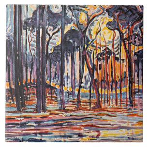 Azulejo Piet Mondrian, Bosques cerca de Oele,
