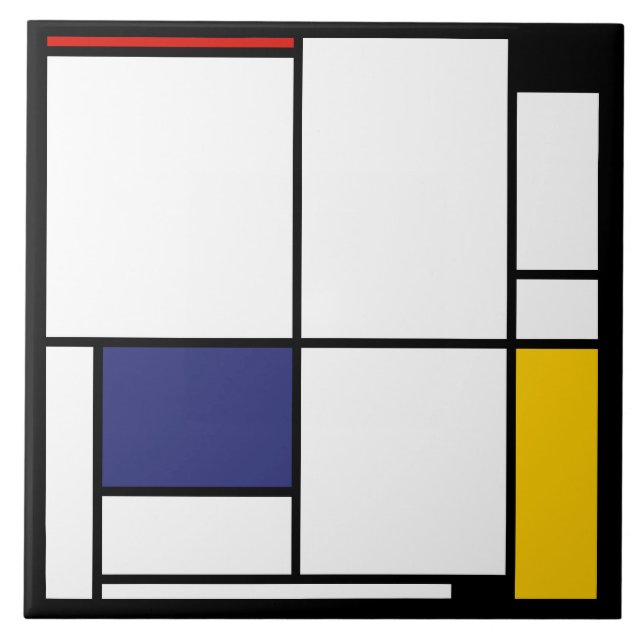 Azulejo Piet Mondrian, Tableau 1 (Frente)