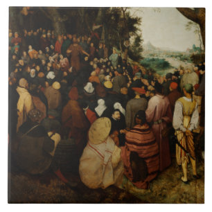 Azulejo Pieter Bruegel el anciano - El sermón de San Juan