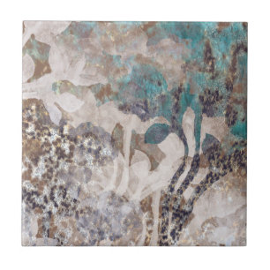 Azulejo Pieza de cerámica rústica de algodón