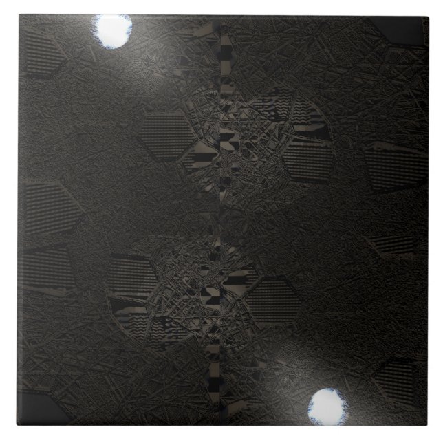 Azulejo Pieza de la superficie del planeta con manto de lu (Frente)