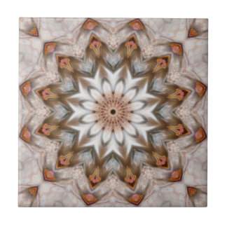 Azulejo Pieza De Pájaro Kaleidoscope Mandala Patrón Tile