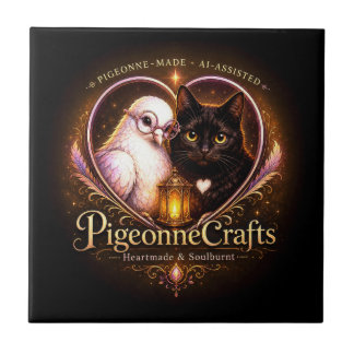 Azulejo PigeonneCrafts Hecho con el Corazón 